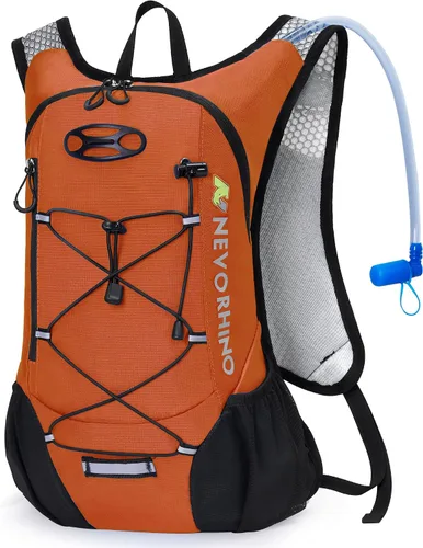 Miniatura 10 de Mochila ligera de hidratación, mochila para correr con bolsa de agua de 2L, mochila de hidratación Hydro para ciclismo, senderismo, apta