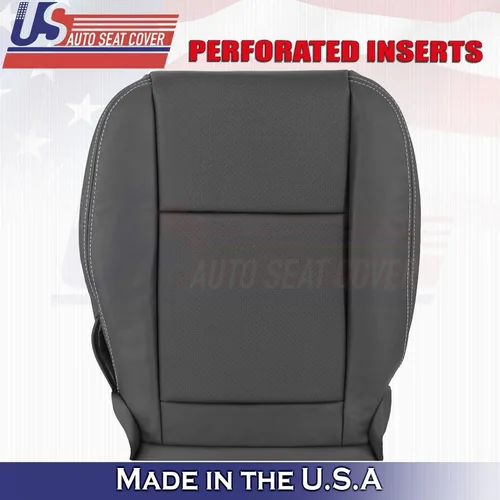 Miniatura 3 de U.S.AutoSeatCover 2011 2012 2013 Compatible con Dodge Charger Driver Passenger Bottom Fundas de asiento de cuero BLK