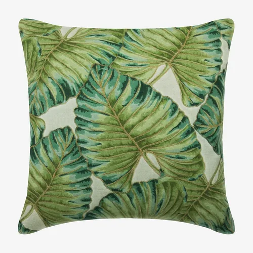 Miniatura 21 de The HomeCentric Fundas de almohada decorativas con bordes de 12 x 12 pulgadas Funda de cojín de seda de arte moderno Fundas de almohada verdes