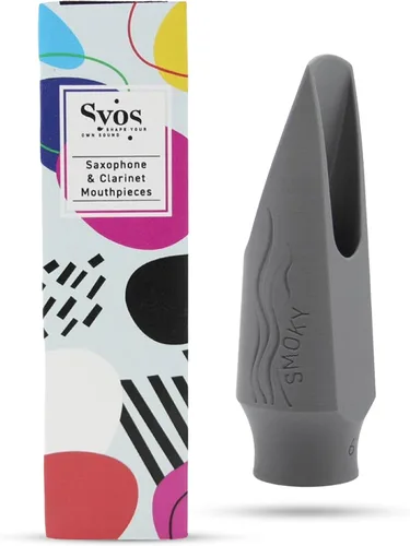 Miniatura 11 de Syos Boquilla para saxofón alto, Modelo Smoky, Mejora el sonido de tu saxofón alto con esta boquilla de saxofón alto fácil de tocar, oscura y cálida