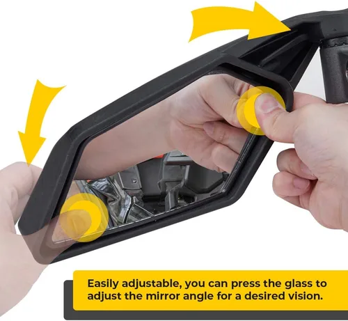 Miniatura 4 de DeYeShiKi Can Am X3 - Espejo retrovisor de carreras compatible con Can Am Maverick X3 RS DS Max Turbo R 2017-2021, accesorios 715002898