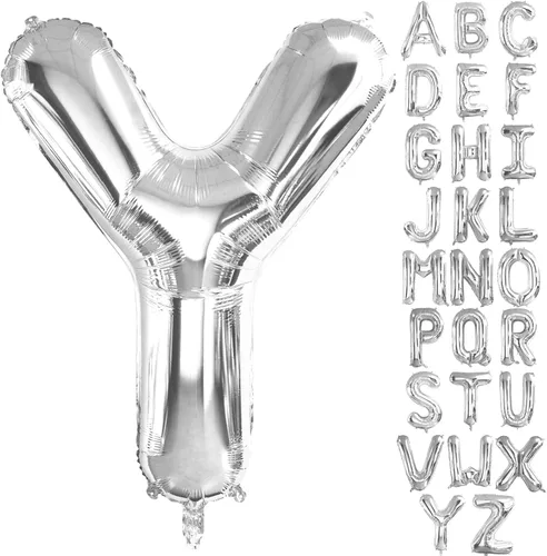 Miniatura 12 de Lovoir Globos grandes de 40 pulgadas con la letra G de color plateado de gran tamaño, globo de helio de aluminio de Mylar para fiesta de cumpleaños