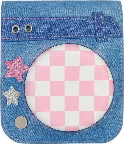 Miniatura 13 de Funda protectora compatible con cámara Fujifilm Instax Mini 12 de película instantánea con bolsillo para accesorios y correa ajustable (azul)