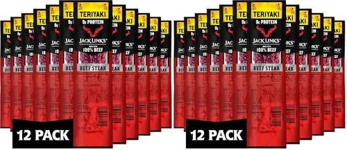 Miniatura 11 de Jack Link's Carne de Res en Filete, Original - Aperitivos de Proteína, Aperitivo de Carne con 12g de Proteína, Hecho con 100% Carne, Envase al Por