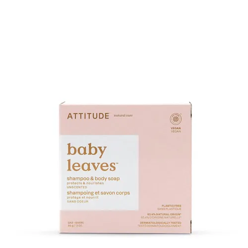 Miniatura 8 de ATTITUDE Champú para bebés sin plástico y barra de jabón corporal, verificado por EWG, dermatológicamente probado, vegano, buenas noches, 3 onzas