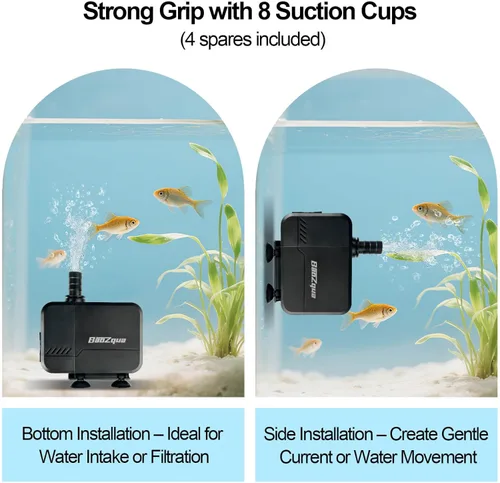 Miniatura 5 de Bomba de agua sumergible de 320 GPH (1200 L/H, 15 W), bomba de fuente silenciosa y de bajo consumo, para acuario, pecera, estanque, fuente, cascada