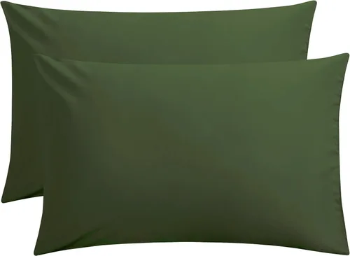 Miniatura 25 de FLXXIE Juego de 2 fundas de almohada de microfibra tamaño Queen, fundas de almohada suaves con cierre de sobre, fundas de almohada resistentes a