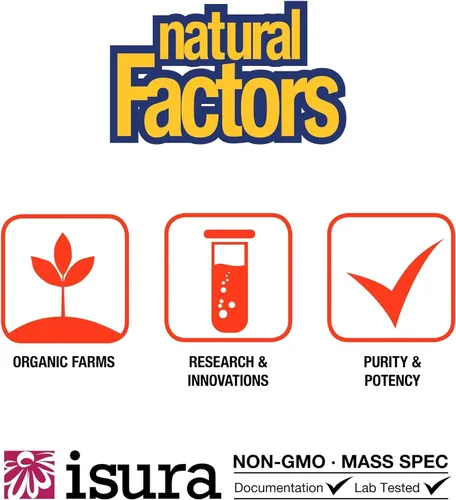 Miniatura 8 de Natural Factors, Sulfato de glucosamina, apoya la movilidad saludable de las articulaciones, el cartílago y el tejido conectivo, 180 cápsulas