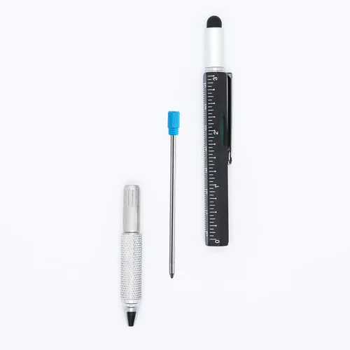 Miniatura 5 de DUNBONG Bolígrafo Metal D1 Recambio para Bolígrafo Multifunción, Paquete Azul de 5 Piezas (Azul)