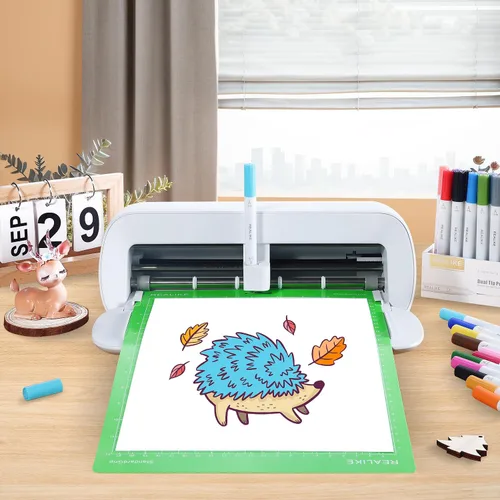 Miniatura 4 de REALIKE Alfombrilla de corte de 8.5 x 12 pulgadas compatible con Cricut Joy Xtra, alfombrillas de corte de agarre estándar verde para accesorios Joy