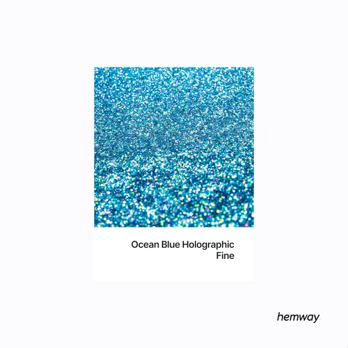 Miniatura 2 de Hemway Auto Flake Glitter FINE 1/64" 0.015" 0.4mm 375 micras Aditivo de Pintura en Hojuelas Metálicas 100g para uso con Pintura en Aerosol para Azul