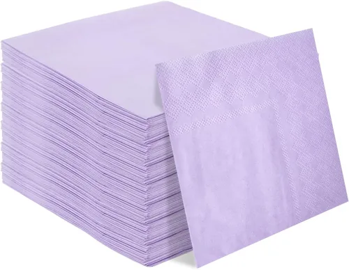 Miniatura 10 de Servilletas desechables de 2 capas de color rosa claro, servilletas de cóctel, servilletas de postre, servilletas de papel para boda, fiesta
