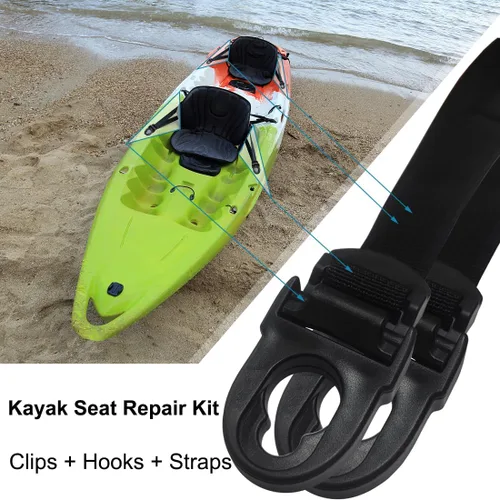 Miniatura 3 de Kayak Seat Repair Kit Clips & Hooks Compatible with Lifetime Emotion Seat Contain Seat Clips and Hooks Fits (8 Pack)