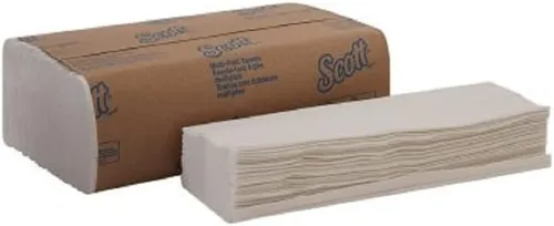 Scott Toallas de papel multipliegue vDBoT (01804) con bolsillos de absorción de secado rápido, color blanco, 250 unidades (paquete de 2)