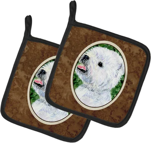 Miniatura 126 de Caroline's Treasures SS8617PTHD - Juego de soportes para ollas de cocina resistentes al calor, almohadillas calientes para horno para cocinar, Husky