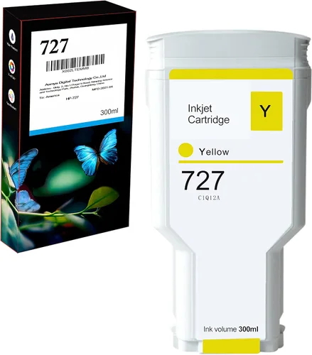 Miniatura 10 de Aomya 6 cartuchos de tinta compatibles 727 de 10.1 fl oz C1Q12A F9J79A F9J76A F9J77A F9J78A F9J80A para impresoras DesignJet T920 T930 T1500 T1530