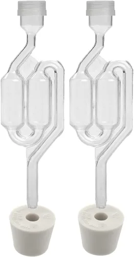 Miniatura 3 de Home Brew Ohio Doble burbuja Airlock con tapón de goma 6.5 (juego de 2)
