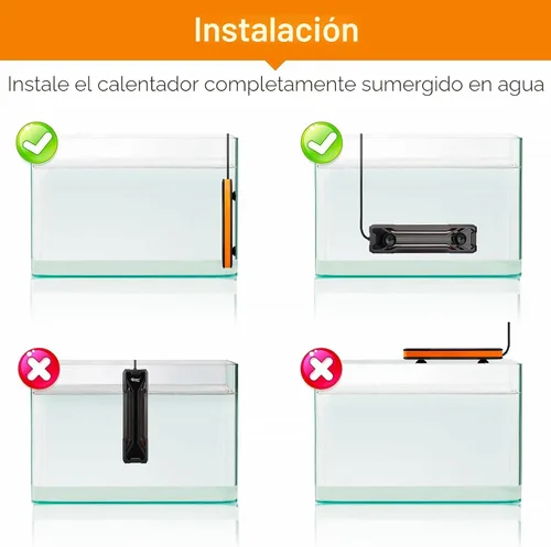 Miniatura 6 de hygger Calentador para Acuarios 300W/500W/800W/1000W, Calentador Sumergible para Tanque de Peces con Controlador LED Digital y Sistema Inteligente