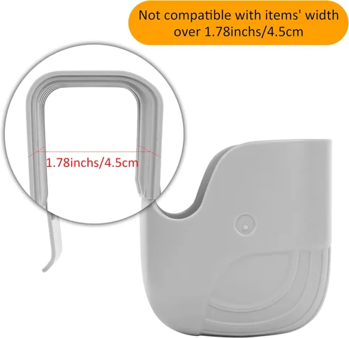 Miniatura 3 de Portavasos universal para asientos de coche, cochecitos de bebé, sillas de ruedas y más - Gris (1)
