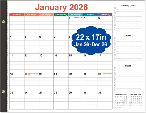 Miniatura 10 de Calendario de escritorio 2026, calendarios de 12 meses de enero de 2026 a diciembre de 2026, calendario de escritorio 2026 con papel grueso, 17 x 12