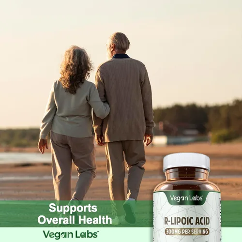 Miniatura 4 de Vegan Labs Ácido R-lipoico de 300 MG, 120 cápsulas veganas, apoya la energía celular y la protección antioxidante, sin gluten, sin OMG, suplemento