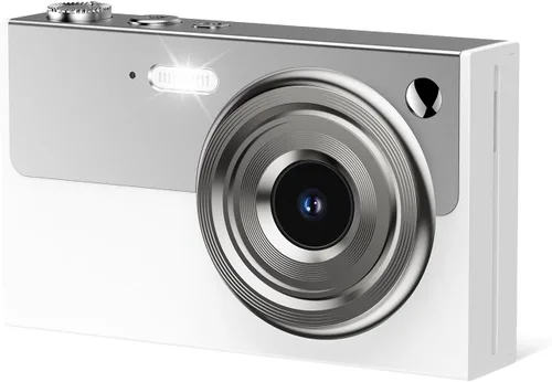 Miniatura 4 de Cámara digital, cámara 4K de 64 MP para niños con pantalla IPS de 2.8 pulgadas, tarjeta SD de 64 GB y zoom digital de 16X, cámara compacta