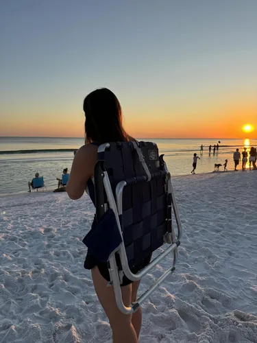 Miniatura 2 de MOUNTAIN SUMMIT GEAR Caddis Sports - Silla de playa de malla baja con correas de mochila, asiento ligero portátil para aventuras al aire libre, días