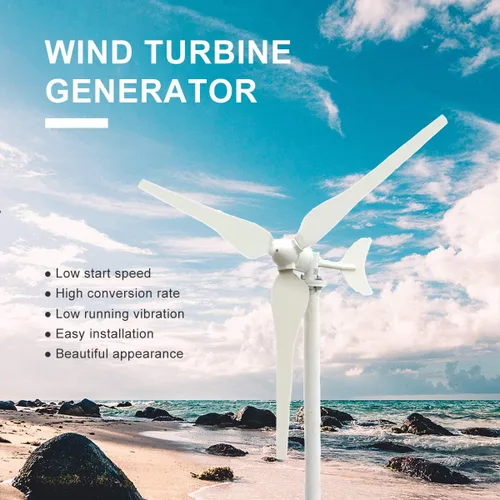 Miniatura 2 de Kit de energía eólica solar de 340 W. Sistema de carga de batería: generador de turbina eólica de 100 W + 2 paneles solares monocristalinos de 120 W