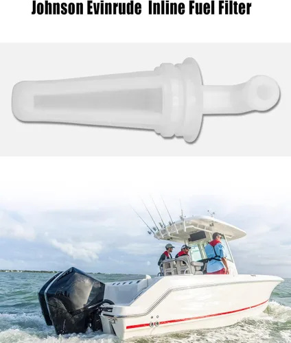 Miniatura 2 de 1 filtro de combustible 0433190 para motor fueraborda Johnson Evinrude BRP V4 y V6 60 grados 90 100 115 150 175 CV 1991-2006 765553 Reemplazar