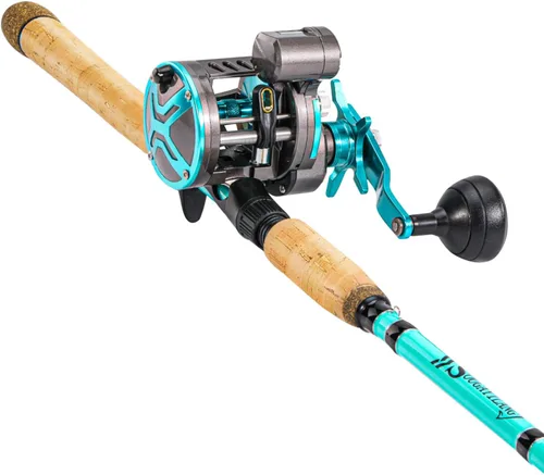 Miniatura 3 de Sougayilang Inshore Fishing Rod Combo with Line Counter Fishing Reel Suitable for Catfish, Salmon/Steelhead, Striper Bass Fishing