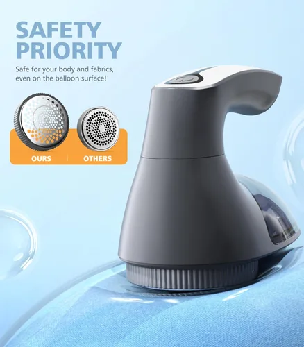 Miniatura 2 de POPCHOSE Afeitadora de tela para ropa, removedor eléctrico de pelusas, afeitadora de suéter para quitar pelusas, depiladora para ropa, muebles, Gris