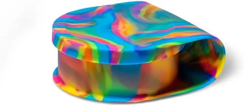 Miniatura 4 de Silipint Cuenco de silicona con tapa Go Go Connected, irrompible, no tóxico, apto para lavavajillas (Aurora, 25 onzas, paquete de 2)