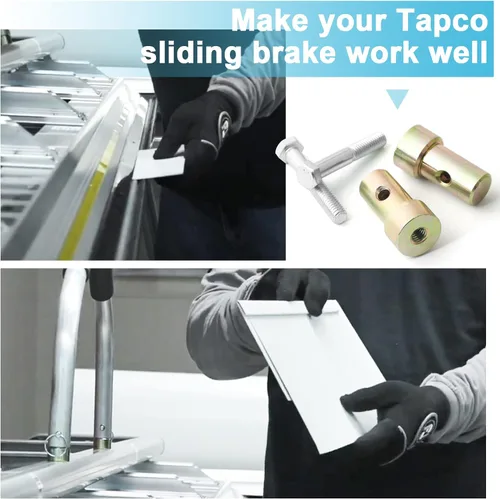 Miniatura 4 de Nuevo Mejorado Compatible con Tapco Brake Parte #11398 Kit de Tapón de Mango de Dobladillo Repuesto de Reparación de Freno de Revestimiento Pernos