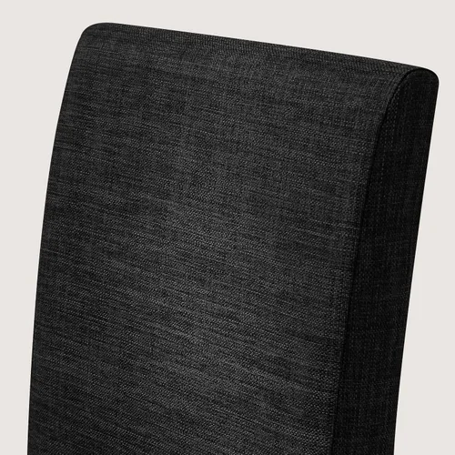 Miniatura 6 de CHUN YI Juego de 2 sillas de comedor tapizadas, sillas de comedor de tela con patas de madera maciza, sillas Parson modernas para cocina