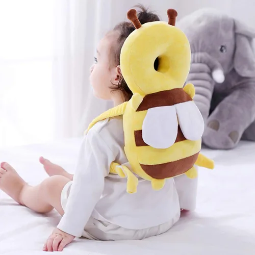 Miniatura 4 de Feidoog Mochila protectora de cabeza de bebé con 3 rodilleras de bebé para caminar y gatear abeja