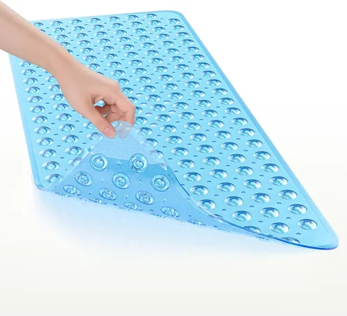 Miniatura 8 de AmazerBath Tapete de Ducha Antideslizante 40 x 16 Pulgadas, Tapete para Bañera Tapetes para Cabina de Ducha con Ventosas y Orificios de Drenaje