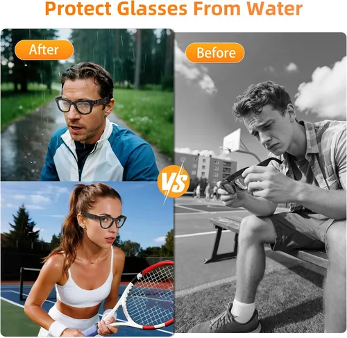 Miniatura 4 de HiBloks Cubierta de silicona impermeable y agarre para gafas para Ray-Ban Meta