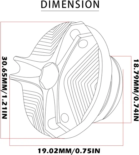 Miniatura 3 de Tapa protectora para Yamaha XJ6 N Division 2009 2010 2011 2012 2013 2014 2015 M20*2.5 motocicleta motor moto aceite taza combustible llenado tapa