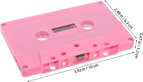 Miniatura 2 de Colorido Retro Cassette Tape Holder Decoraciones 2pcs Cintas de música en blanco para proyectos de bricolaje
