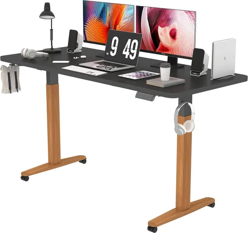Miniatura 10 de Monomi Escritorio Eléctrico de Altura Ajustable de Pie, 48x24 Pulgadas, Escritorio Ergonómico para Oficina en Casa Sentado/De Pie