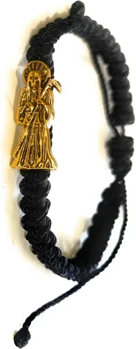 Miniatura 7 de LONTCS Pulsera Santa Muerte Negro y Dorado para Niño, Oro