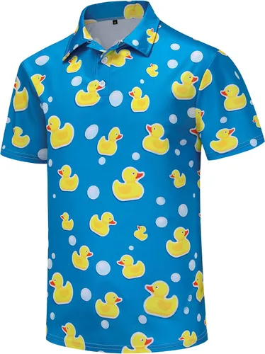 Miniatura 61 de Camisas de golf para hombre, Dry Fit, camisa de golf de manga corta, divertidas camisas polo de golf