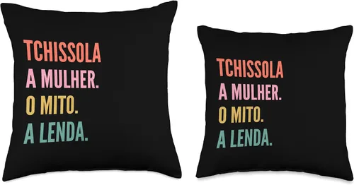 Miniatura 3 de Funny Portuguese First Name Design - Tchissola Throw Pillow