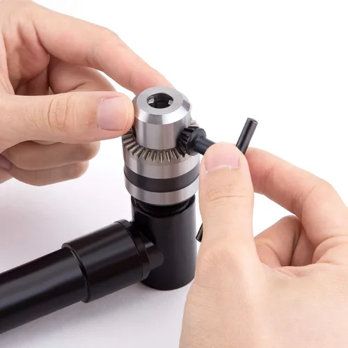 Miniatura 7 de Taladro de ángulo recto inalámbrico Adaptador de accesorio de 0.039-0.394 in Portabrocas de mango de 90 grados Herramienta de perforación