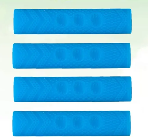 Miniatura 7 de BESPORTBLE Funda de silicona para frenos de bicicleta, 4 unidades, color azul, ergonómica, palanca de freno, funda antideslizante para carretera