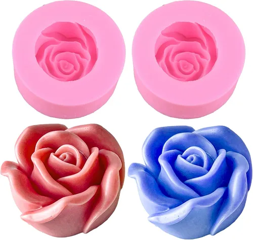 Miniatura 8 de 2 moldes de vela de cono de pino 3D – molde de vela de resina de silicona y jabón para resina epoxi, concreto, adorno de regalo de bricolaje y 2
