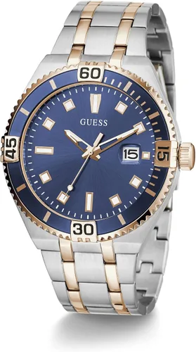 Miniatura 4 de GUESS Reloj de 3 manecillas de 1.772in con fecha, plateado