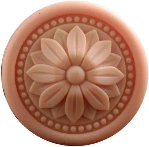 Miniatura 13 de Molde de silicona para bombas de baño, molde para hacer jabón, hecho a mano, manualidades, cera de resina, yeso, arcilla, corazón de flores (14324)