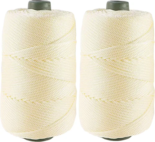 Miniatura 19 de Cordón de hilo artístico de 14.11 oz, hilo de poliéster color burdeos, para tejer macramé, bolsas de ganchillo, canasta de ganchillo, sombrero