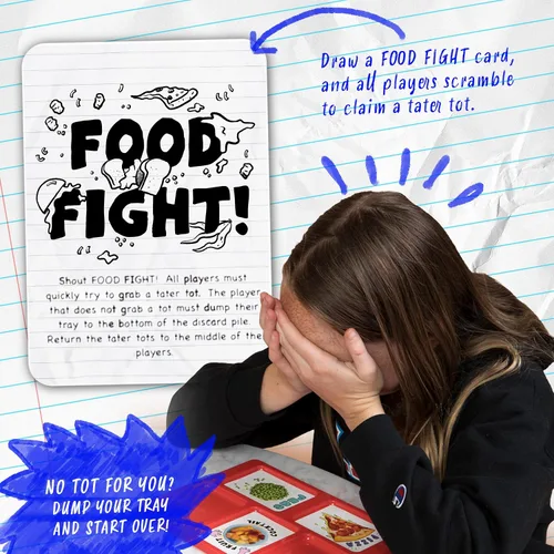 Miniatura 7 de The Lunch Room - Juego de cartas familiar - Juego de fiesta de lucha de comida rápida para niños y adultos, divertido para 3 a 6 jugadores, fácil